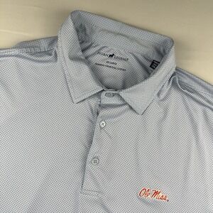 Horn Legend Ole Miss Rebels Polo Shirt Performance Golf Football Mens XXL AOP